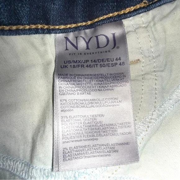 NYDJ Ami Skinny Jeans | Size 14 | Marcel Blue | Premium Denim Lift Tuck® Fit - Picture 6 of 12